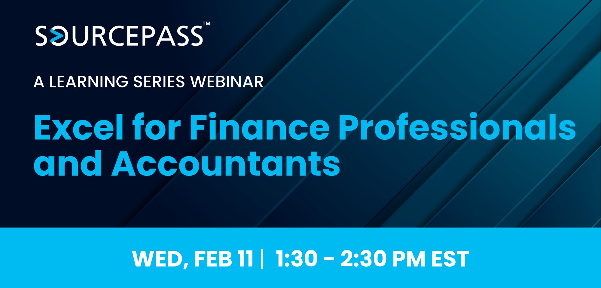 Excel for Finance Professionals and Accountants