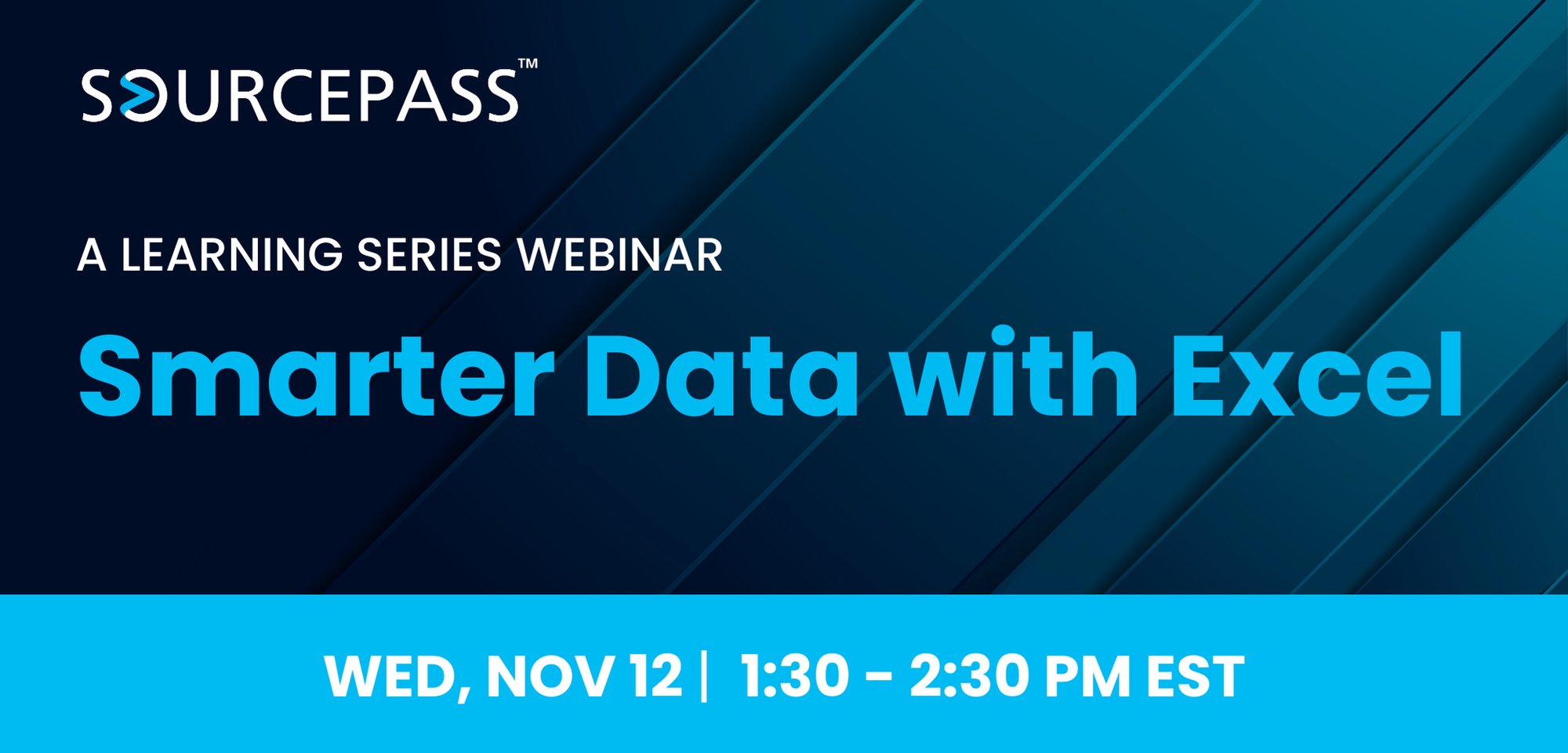 Smarter Data with Excel NOV 12
