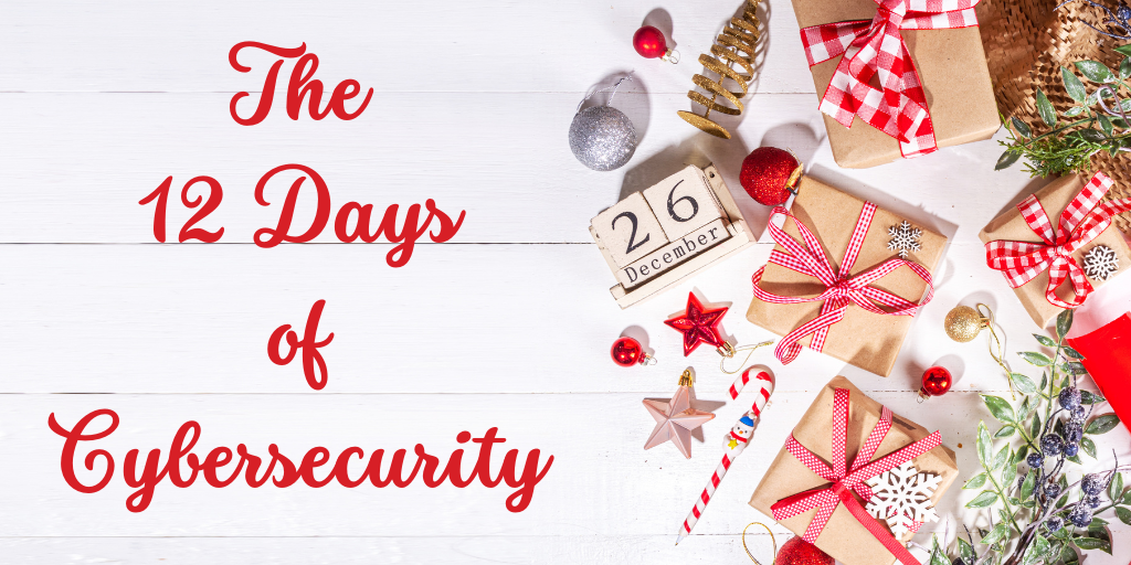 The 12 Days of Cybersecurity holiday image
